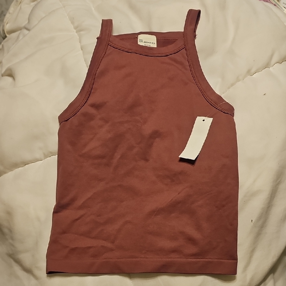 XS Mauve Side Boob Tank Top